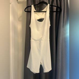 Koral white short jumpsuit